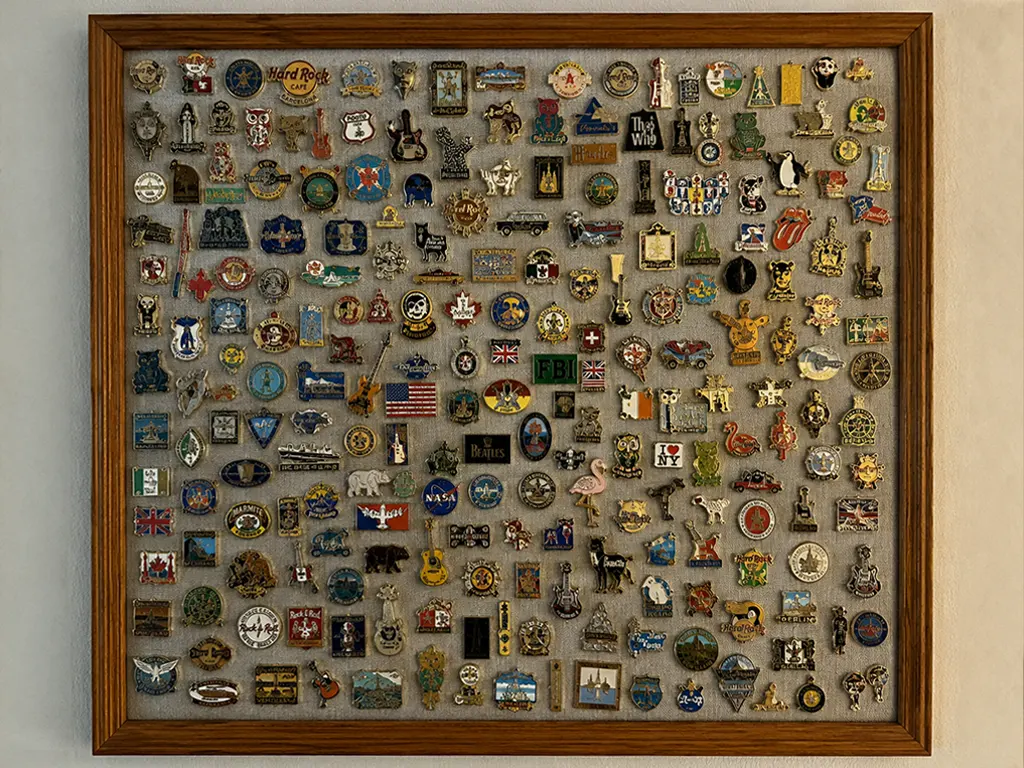 Collection de pins et badges