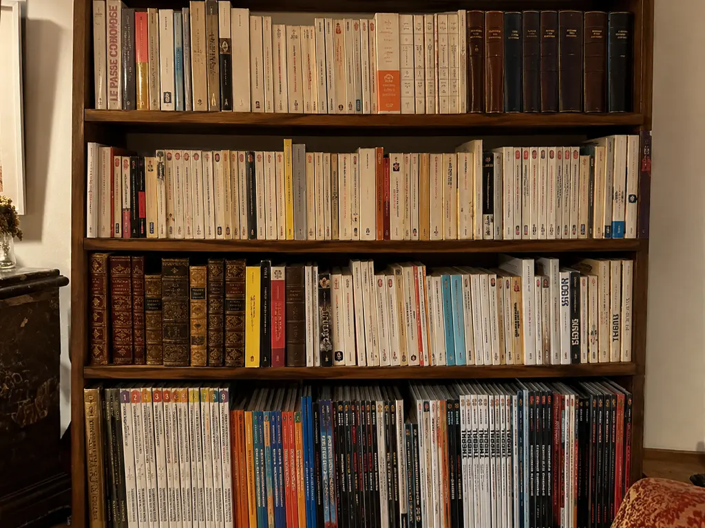 Livres et bibliothèque à examiner lors d’un débarras
